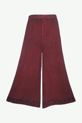 204 P Rayon Viscose Palazzo Belly Bottom Elastic Waistband Pant Trouser