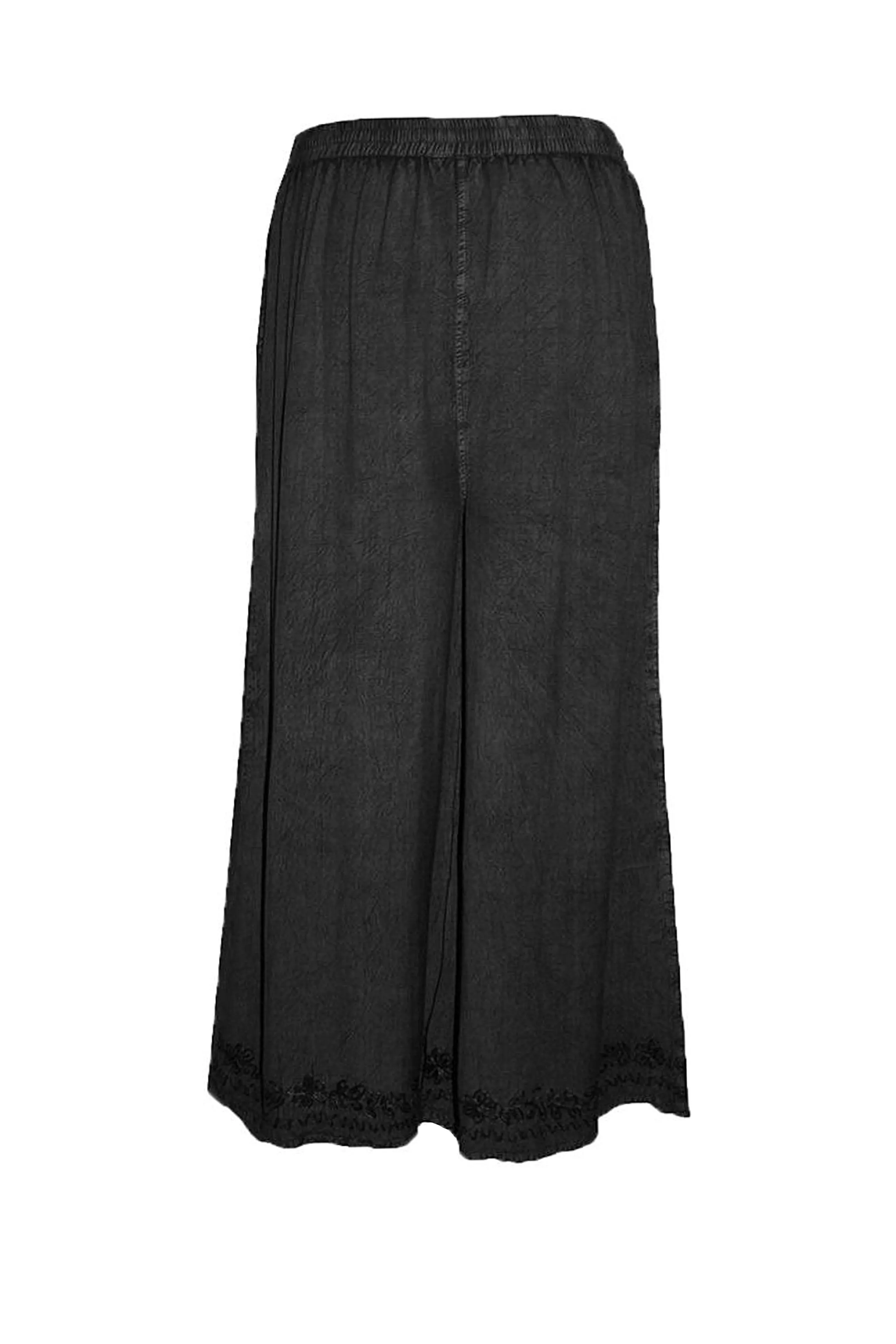 204 P Rayon Viscose Palazzo Belly Bottom Elastic Waistband Pant Trouser