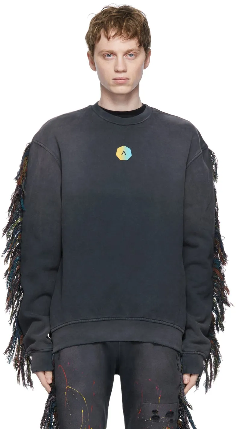 Alchemist Black Fringe Surfside Sweatshirt