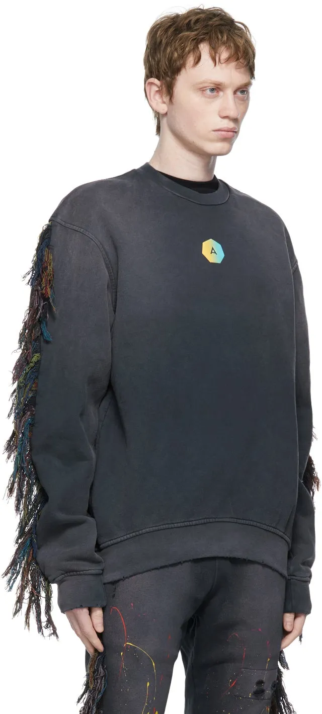 Alchemist Black Fringe Surfside Sweatshirt