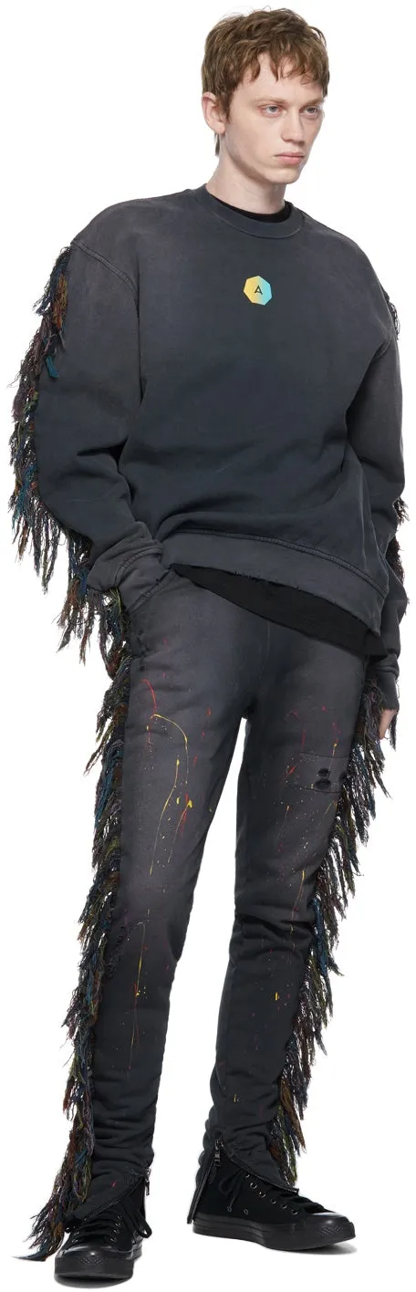 Alchemist Black Fringe Surfside Sweatshirt