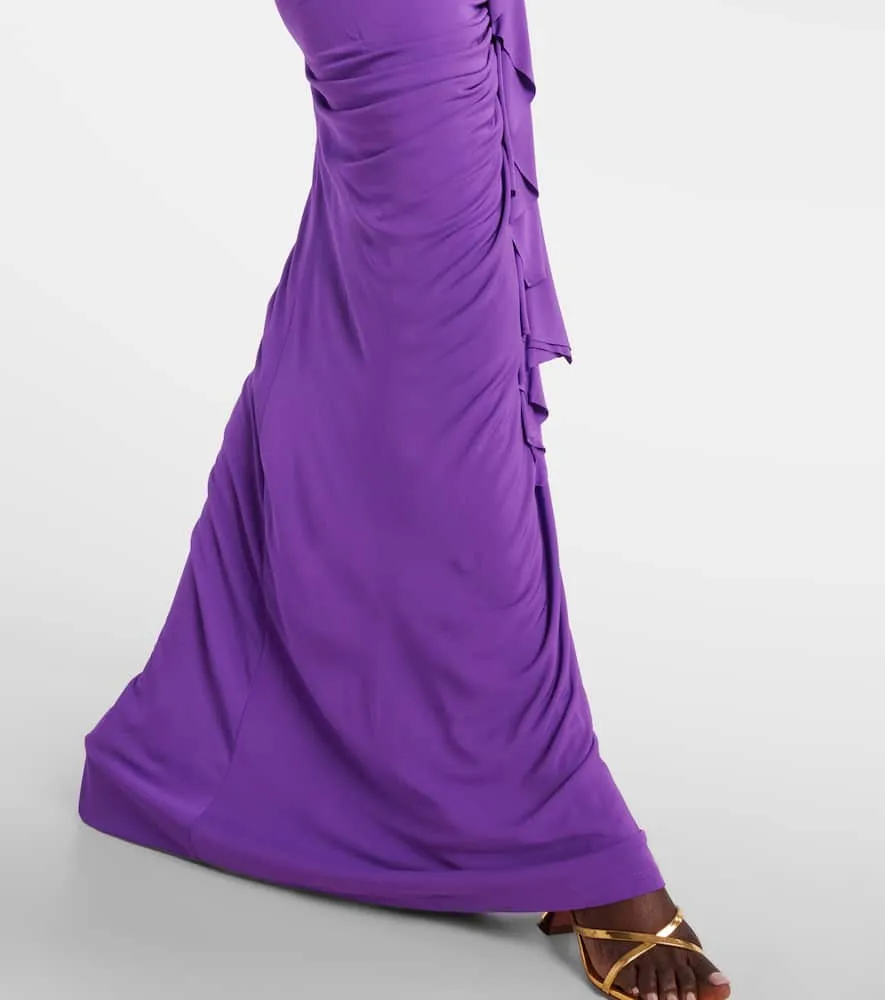 Christopher Esber Vivenda gathered jersey maxi dress
