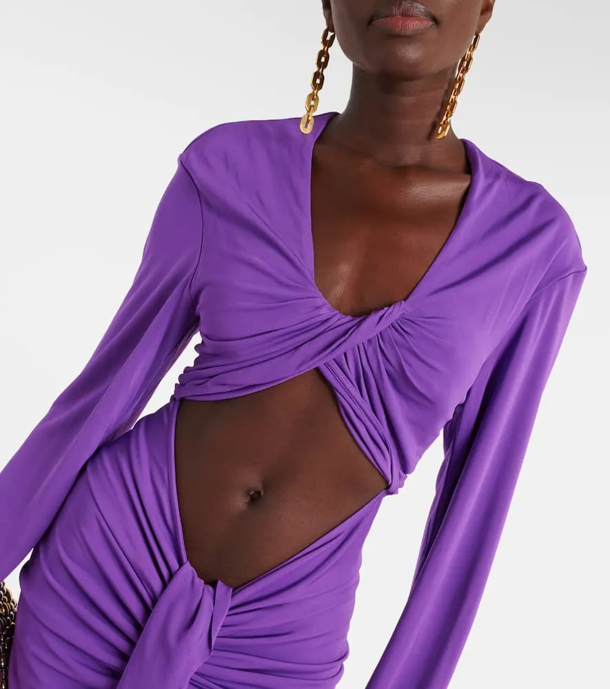 Christopher Esber Vivenda gathered jersey maxi dress