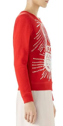 Crest Embellished Sweatshirt