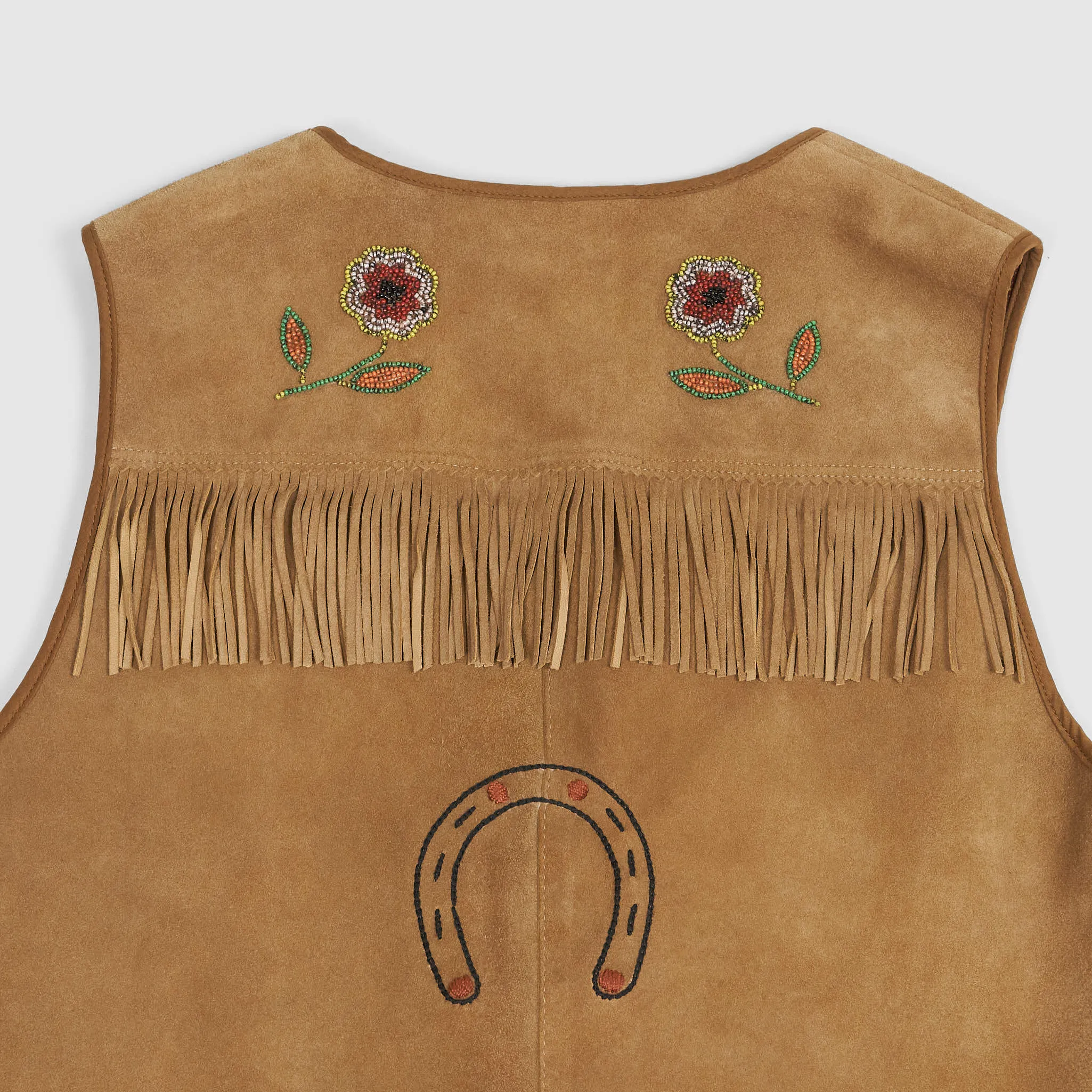 Double RL Ladies Limited Edition Hand Embroidered Leather Vests