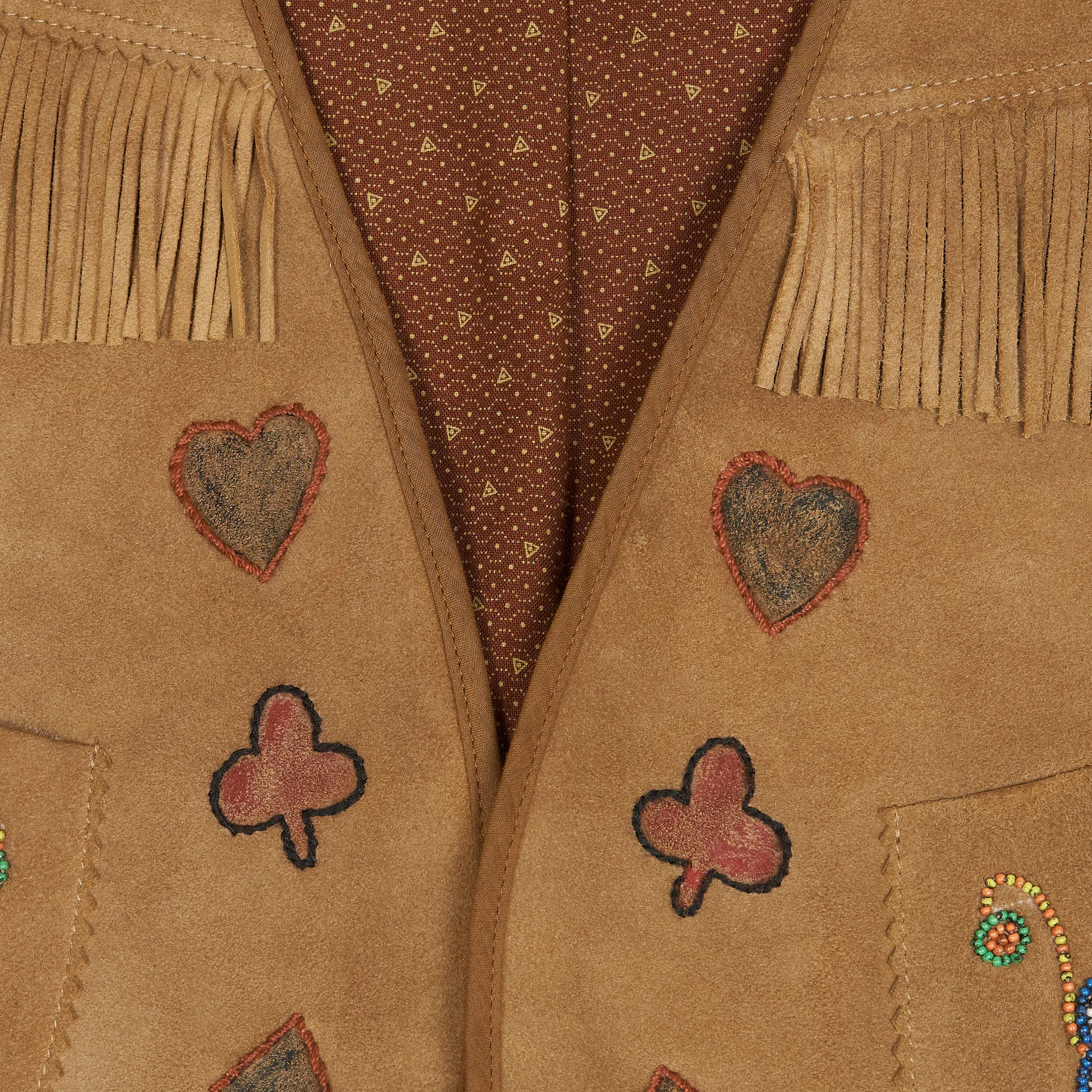 Double RL Ladies Limited Edition Hand Embroidered Leather Vests