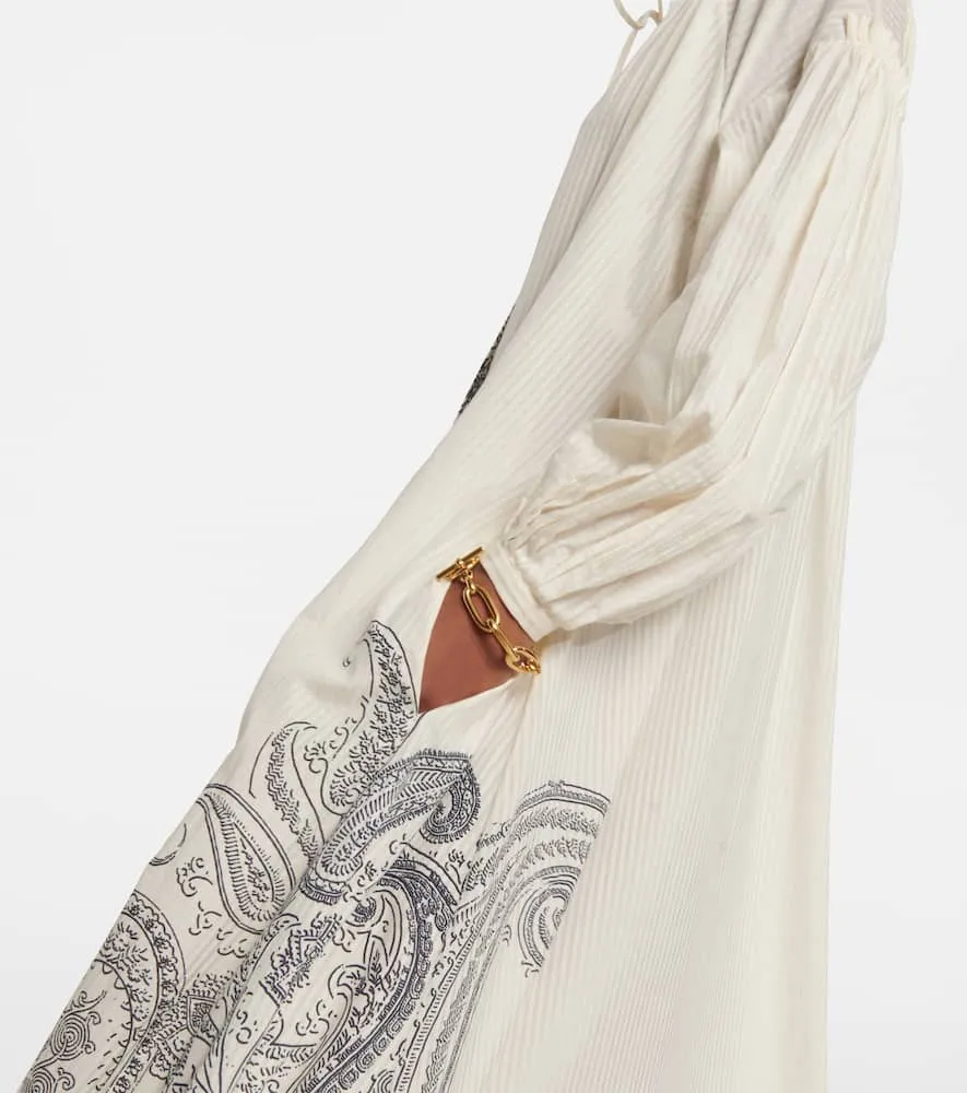 Etro Paisley cotton and silk kaftan