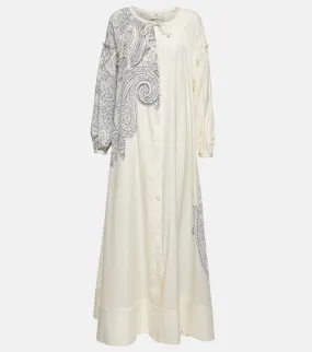 Etro Paisley cotton and silk kaftan