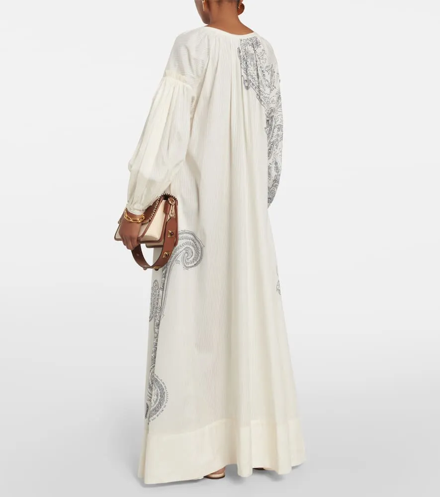 Etro Paisley cotton and silk kaftan