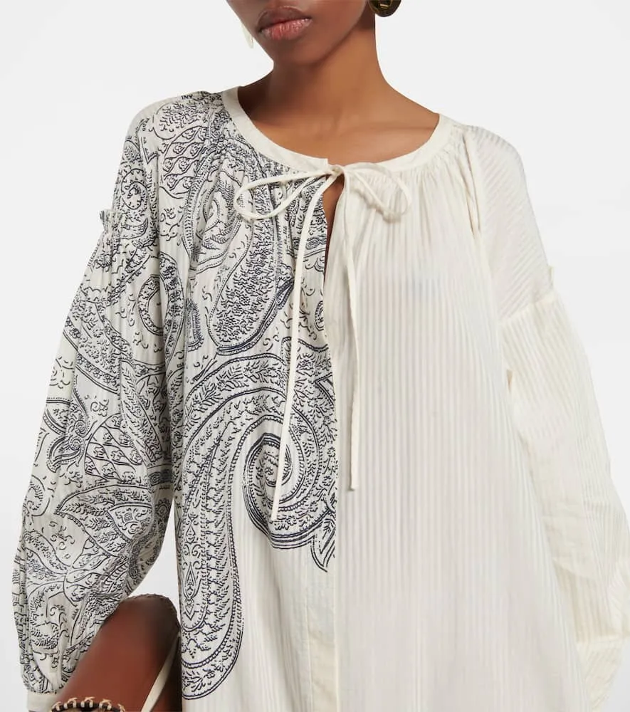 Etro Paisley cotton and silk kaftan