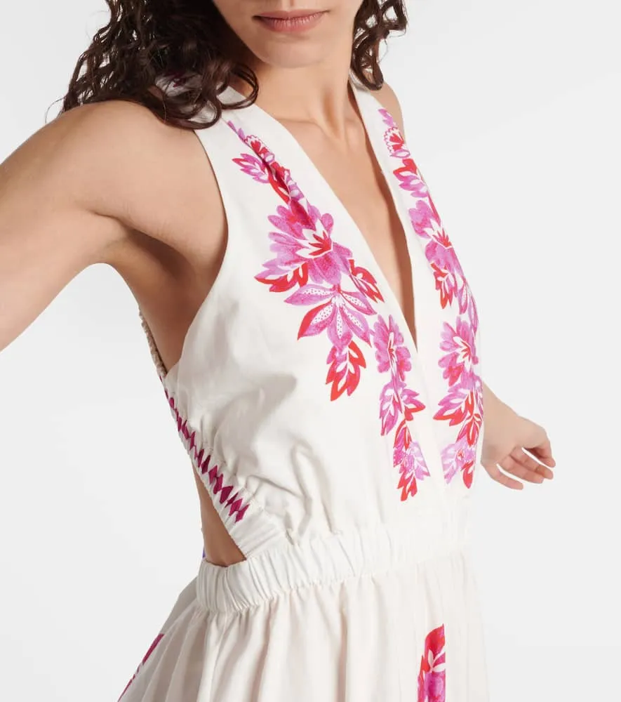 Farm Rio Powerful Birds cotton maxi dress