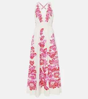 Farm Rio Powerful Birds cotton maxi dress