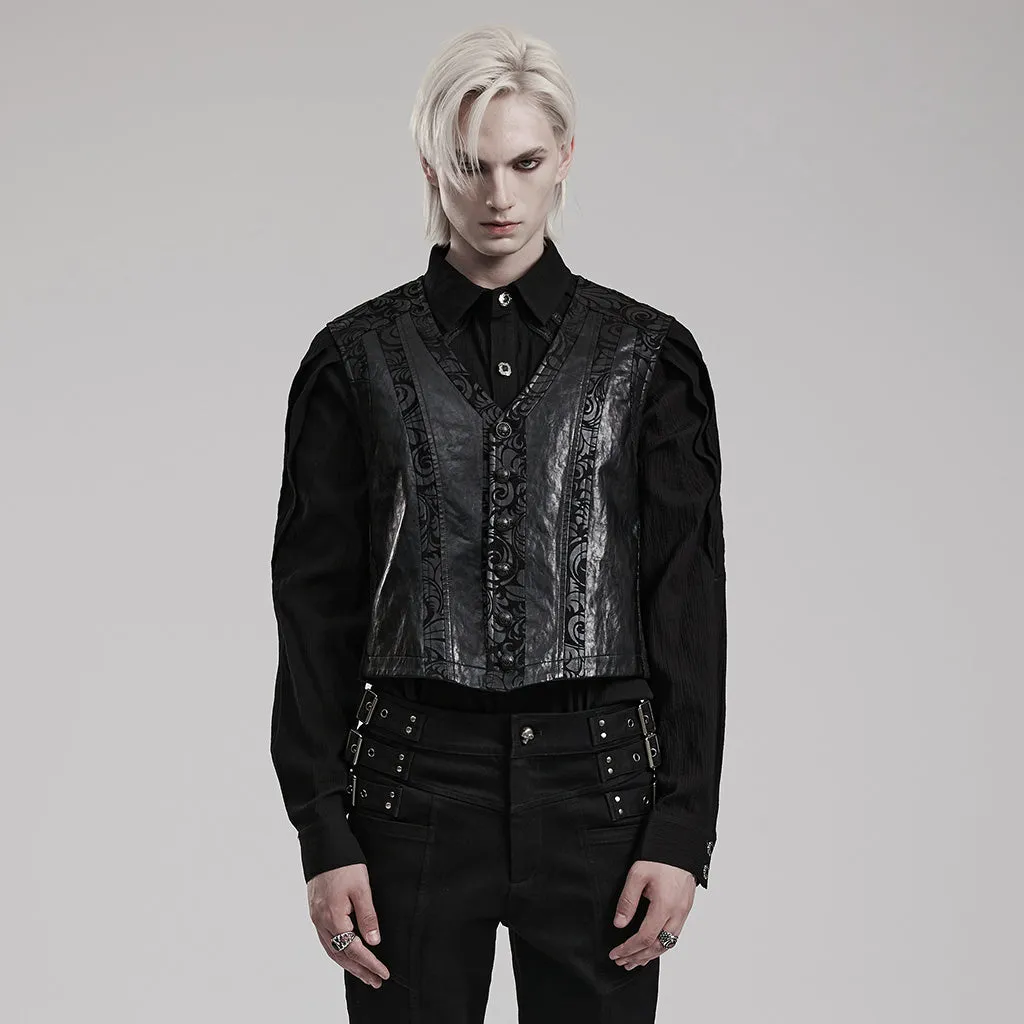 Goth printed waistcoat WY-1543MJM