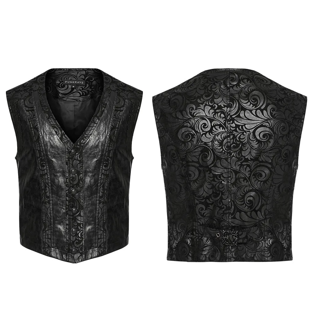 Goth printed waistcoat WY-1543MJM