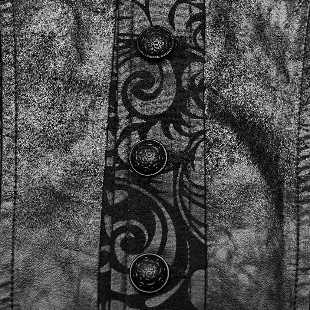 Goth printed waistcoat WY-1543MJM