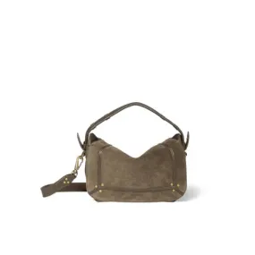 Jerome Dreyfuss Pepito S Suede Handbag in Savane