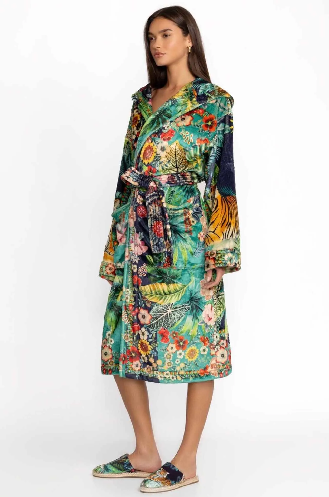 Johnny Was - Tigres Et Fleurs Cozy Robe