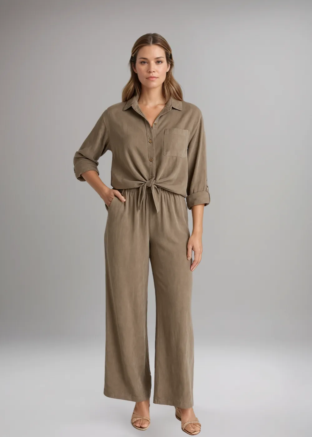Lilac | Wide-Legged Casual Two-Piece Set