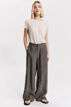 Linen palazzo trousers