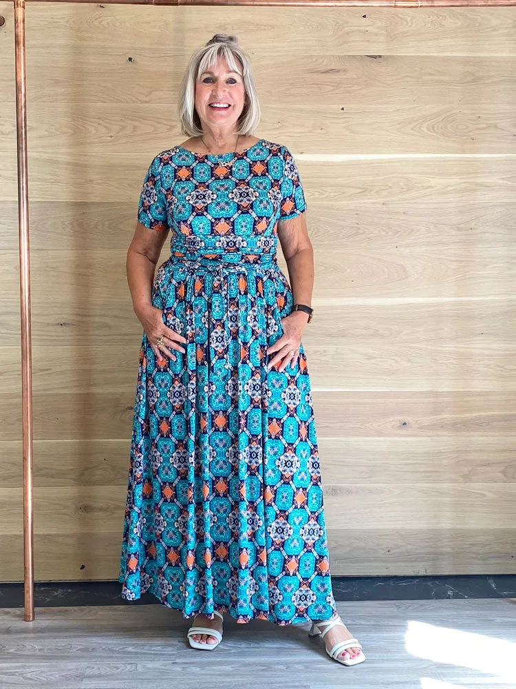 Onjenu Joni Maxi Dress Fonda Blue