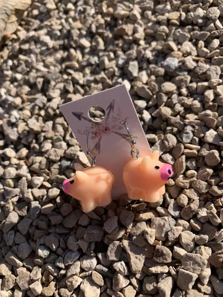 Pig Earrings