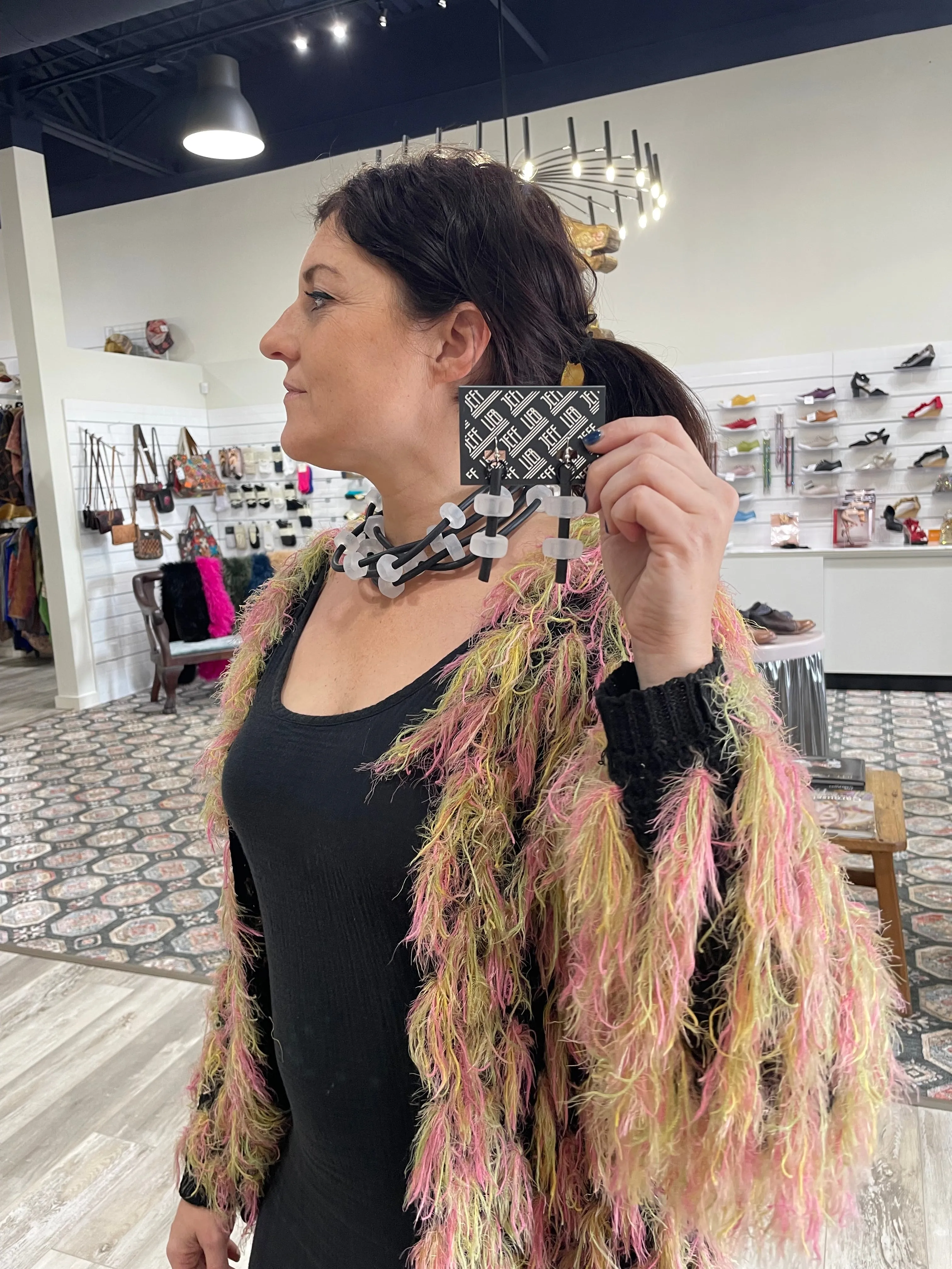 Springy Ball Drop Earrings by Jeff Lieb