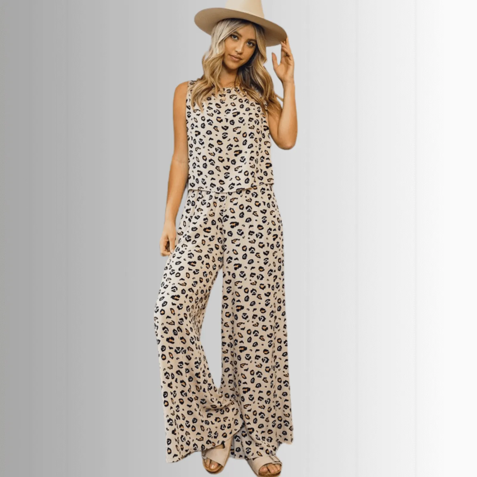 Super Cute Animal Print Casual Pants Set - Clearance Final Sale