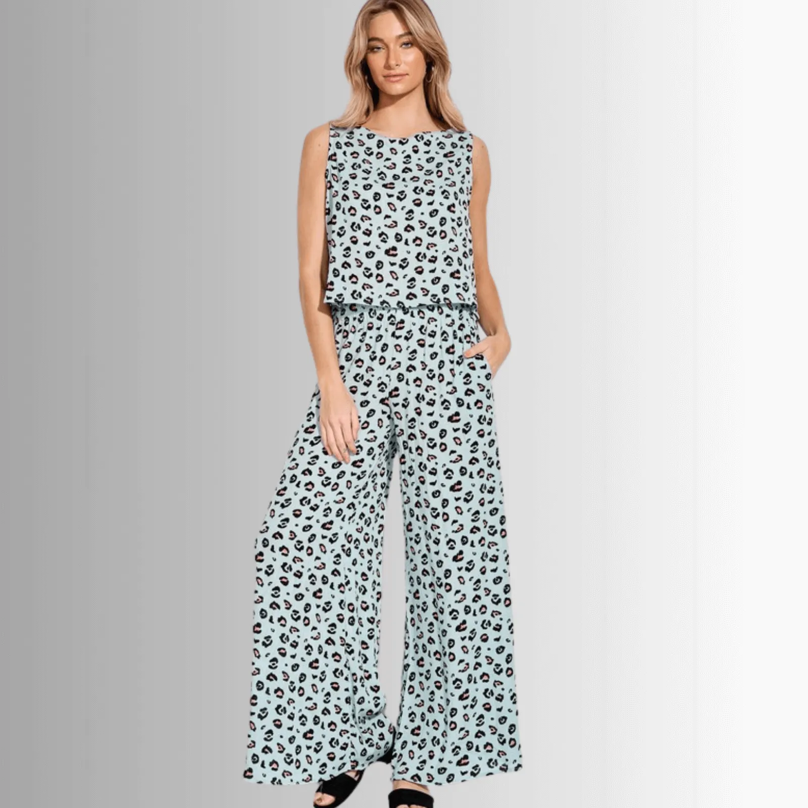 Super Cute Animal Print Casual Pants Set - Clearance Final Sale