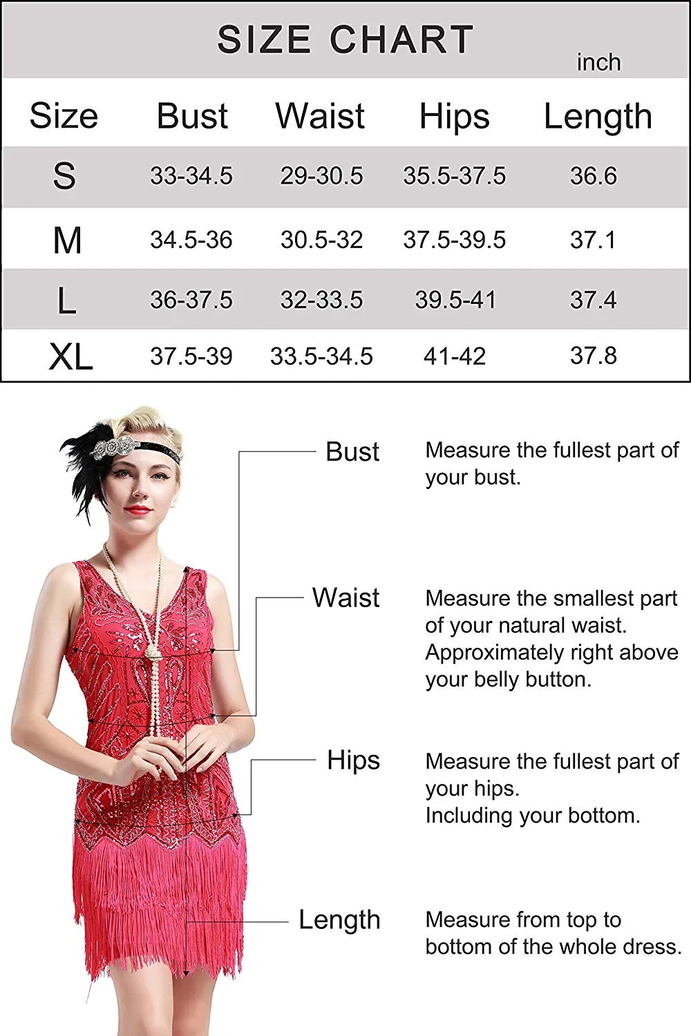 US STOCK Vintage Flapper Unique 1920s White Beaded Fringed Great Gatsby wedding Dress
